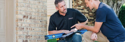 Certified Field Inspector with homeowner