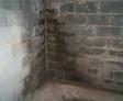 Wet concrete basement wall