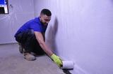 Basement Vapor Barrier Installation