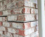 Exterior brick cracks