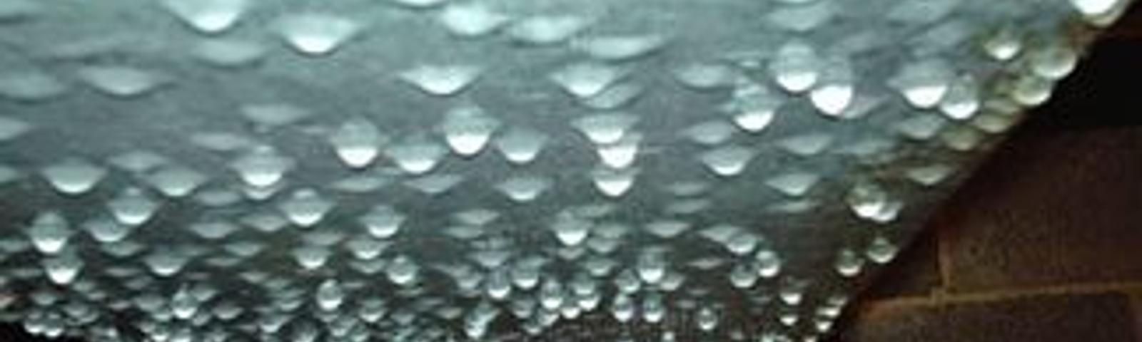 Condensation on crawl space HVAC duct