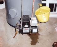 basement water heater leak
