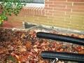basement foundation external where sewage drains are placed