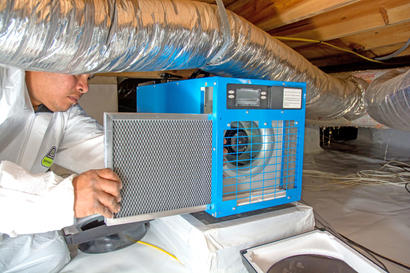 crawl space service maintenance dehumidifier