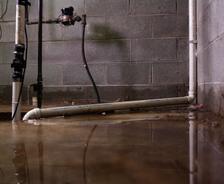 faulty sump pump in basement