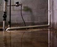 faulty sump pump in wet basement