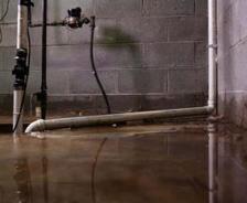 faulty sump pump in wet basement