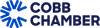 Logo of Cobb Chamber with a blue circular design on the left and "COBB CHAMBER" written in bold text on the right.