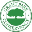 Logo of Grant Park Conservancy featuring a green tree within a circular design.