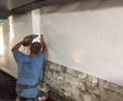 installing vapor barrier on stone walls