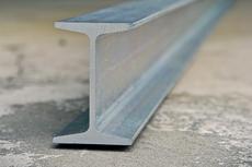 Steel wall brace beam ready for installation