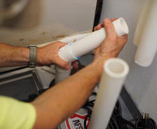 Installing AquaStop triple sump pump