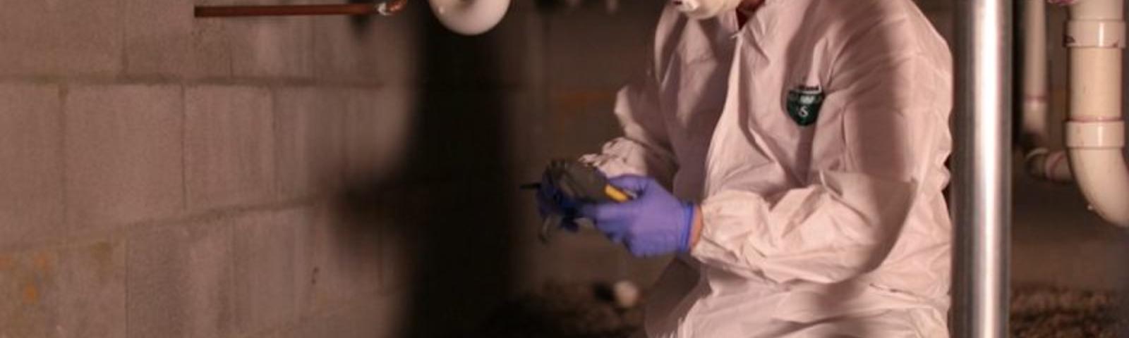 AFS Inspector in health & safety suit
