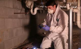 AFS Inspector in health & safety suit