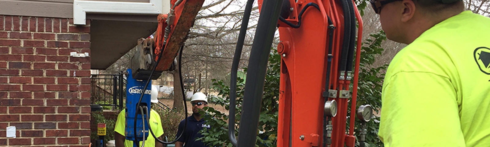 AFS employees working in the field