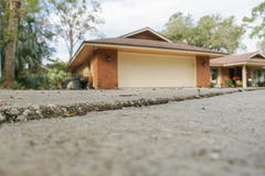 uneven concrete in front of home