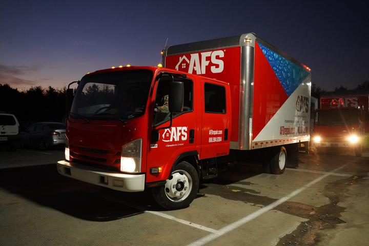 AFS Truck in parking lot