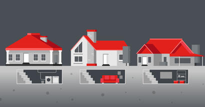 cities in tennessee that have the most basements