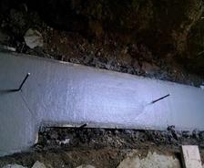 pouring concrete footings