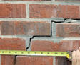brick wall crack