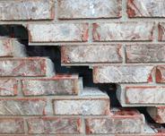 Stair-step crack in exterior brick