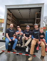 AFS employees assisting Ripple Productions and Diversified Arts Theatre with Outdoor Cleanup
