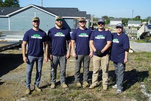 AFS Foundation & Waterproofing Specialists employees Volunteering during Habitat for Humanity Event