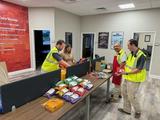 AFS Birmingham employees participating in a school supply drive