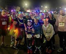 AFS team participating in the Downtown Rescue Mission’s Glow Run 5K Fundraiser
