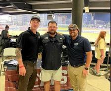 AFS team poses at Birmingham Barons game.
