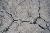 Cracked concrete surface