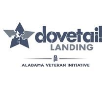 Logo with a star made of puzzle pieces and text: "Dovetail Landing, Alabama Veteran Initiative.