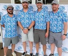 Four AFS team members at Mayor's Cup Golf Tournament sponsorship event supporting Boys & Girls Clubs of South Alabama