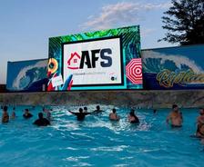 AFS logo on display at the Higdon Team Pool Party
