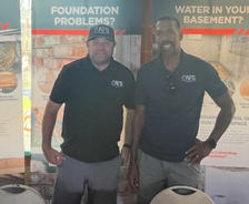 Two AFS team members at Louisville Bats Activation