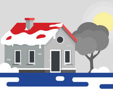 illustration what happens after a snowmelt in michigan