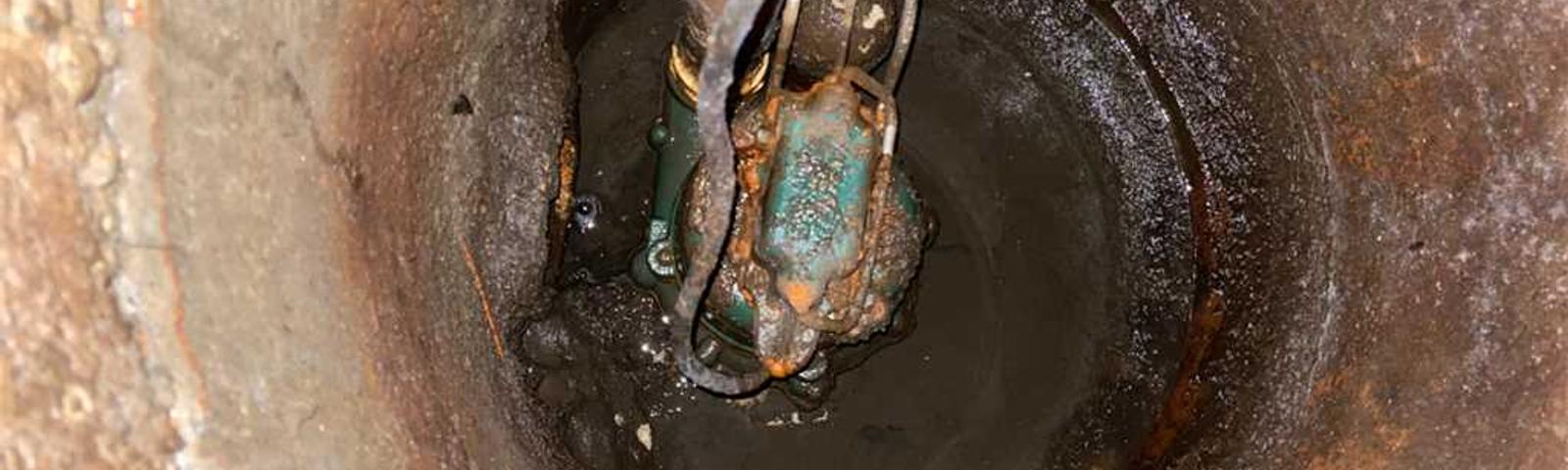 Faulty Sump Pump interior