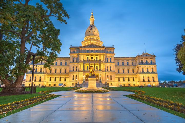 Lansing Michigan City Shot