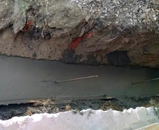 concrete footing construction