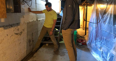 FSM crew member at a job site.