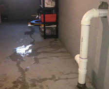 a wall leaking, common basement problems