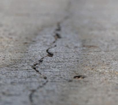 cracked concrete