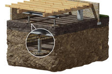 3D cut out of crawl space supports.