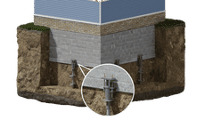 3D cut out of helical piers