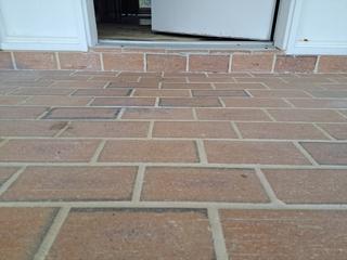 Concrete patio after concrete lifting.