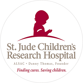 St. Jude's Research Hospital logo.