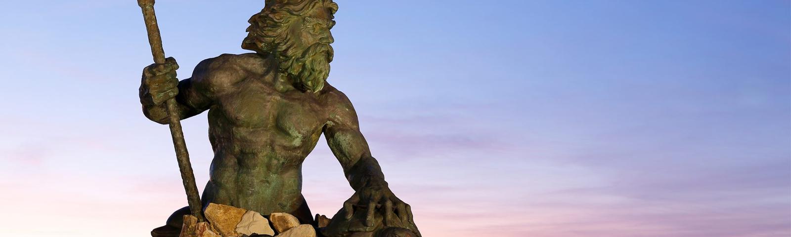 Neptune statue in Virginia Beach