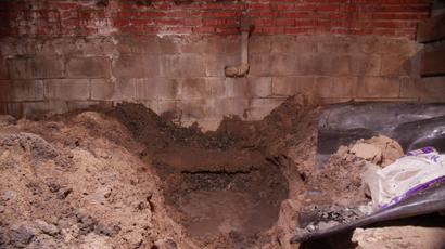 standing water in crawl space wide