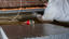 Crew installing thermal block in crawlspace