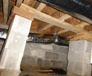failing floor joists and supports